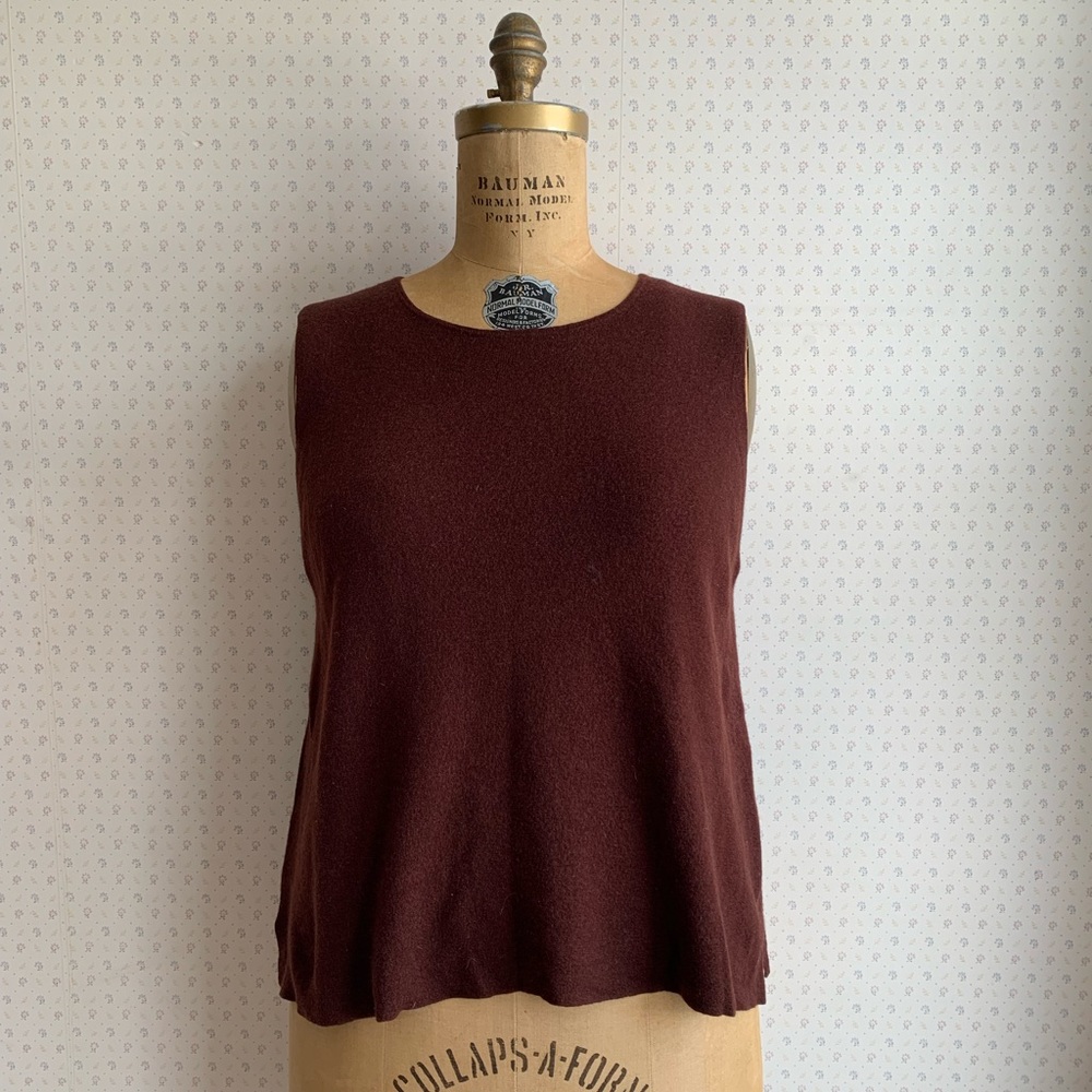 Eileen Fisher Ultrafine Merino Shell in Responsible Wool sz XL TP2